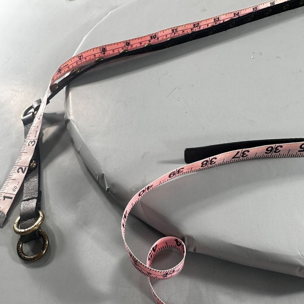 Michael Kors D Ring Statement Belt Skinny Studded Leather Accent Accessories - Picture 9 of 12